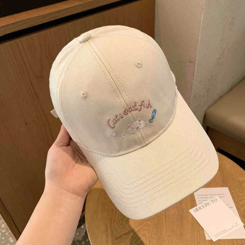 Damen Baseballkappe Skanto mit Katzenmotiv-Stickerei