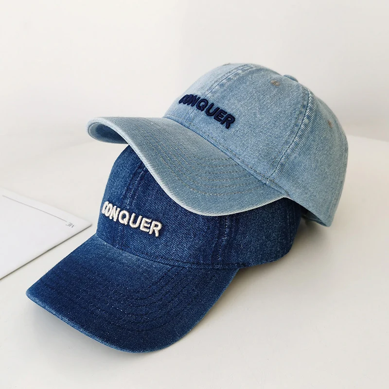 Damen Lässige Jeans-Kappe Skanto mit Stickerei