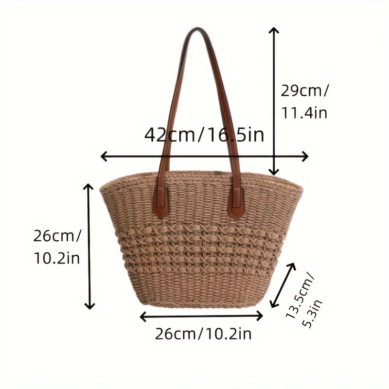 Elegante und geräumige Shopping- und Strandtasche Skanto