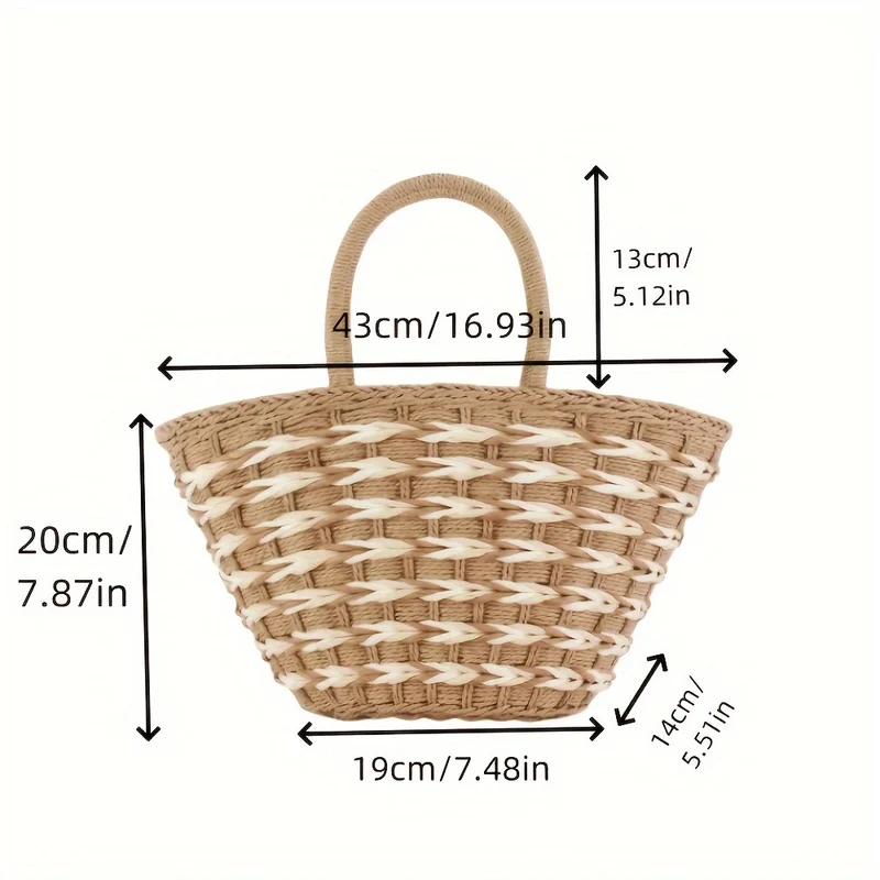 Elegante handgewebte Tragetasche Skanto