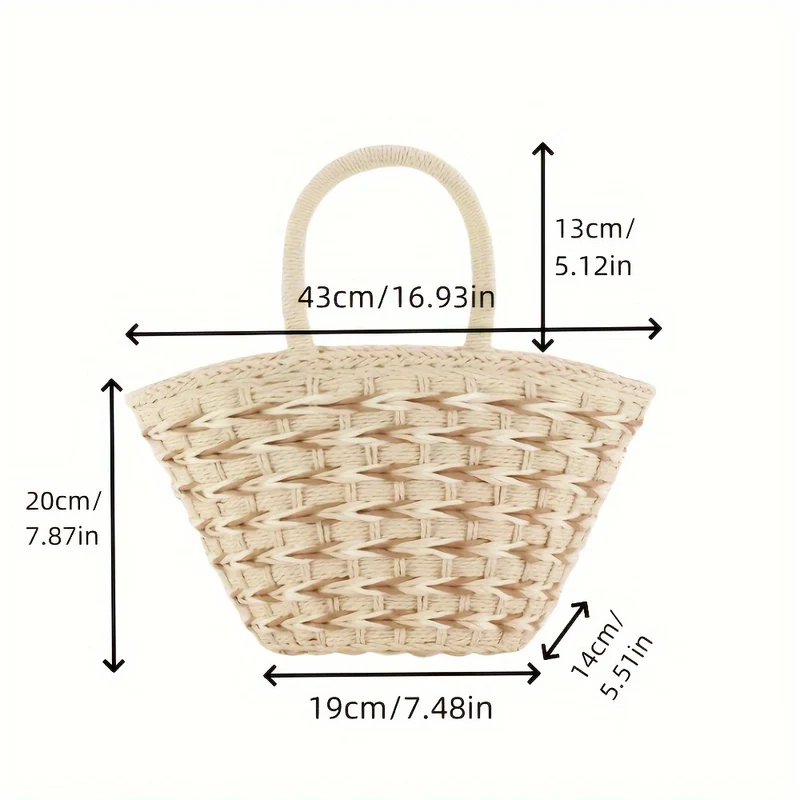 Elegante handgewebte Tragetasche Skanto
