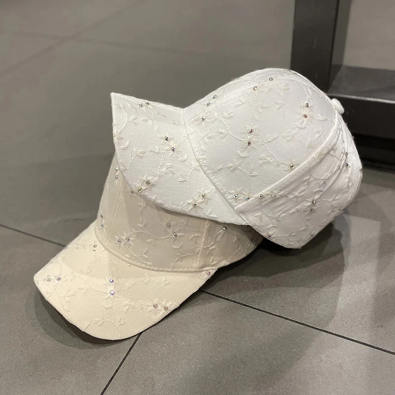 Damen verzierte Blumen-Cap Skanto