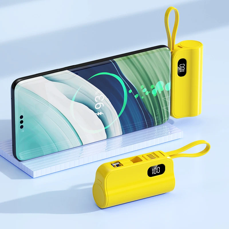 Mini-Powerbank mit Schnellladeanschluss und vielseitigen Funktionen Skanto