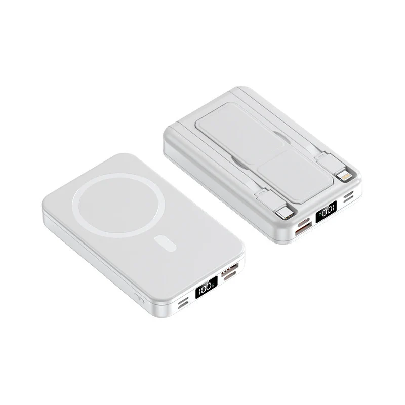 Magnetisches tragbares Ladegerät mit integriertem Kabel Skanto