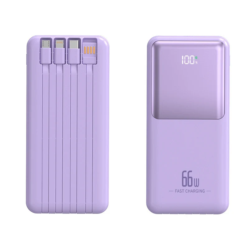 Portable Powerbank mit integriertem Multifunktions-Ladekabel Skanto