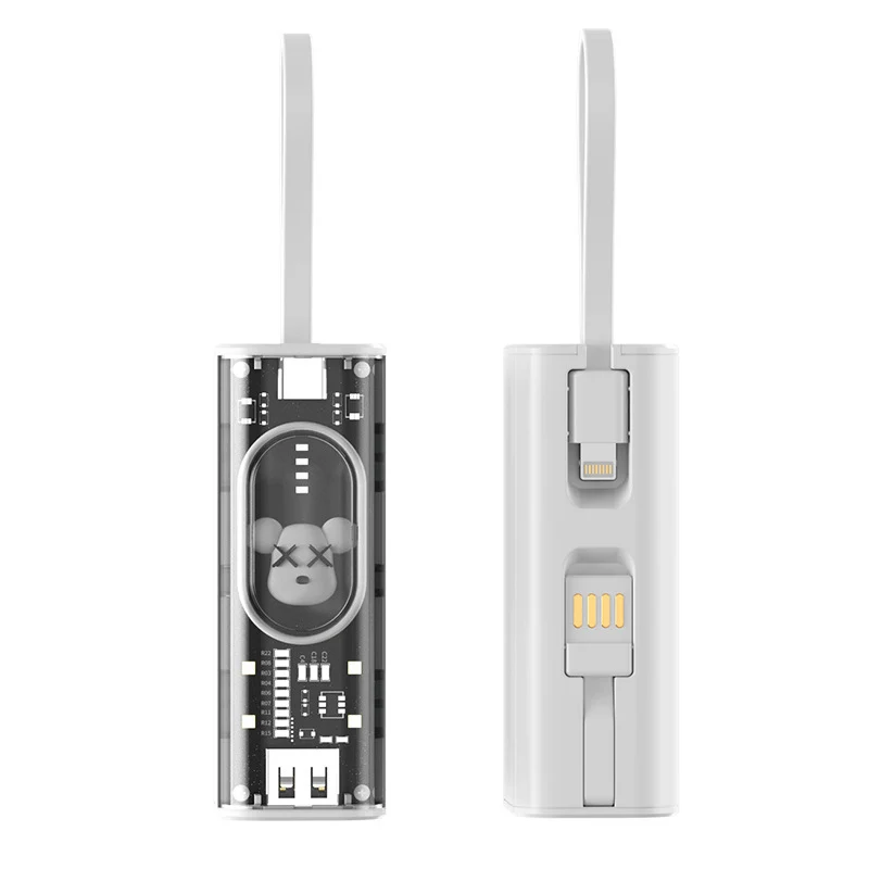 Tragbare Powerbank mit integriertem Ladekonzept und praktischem Tragegurt Skanto