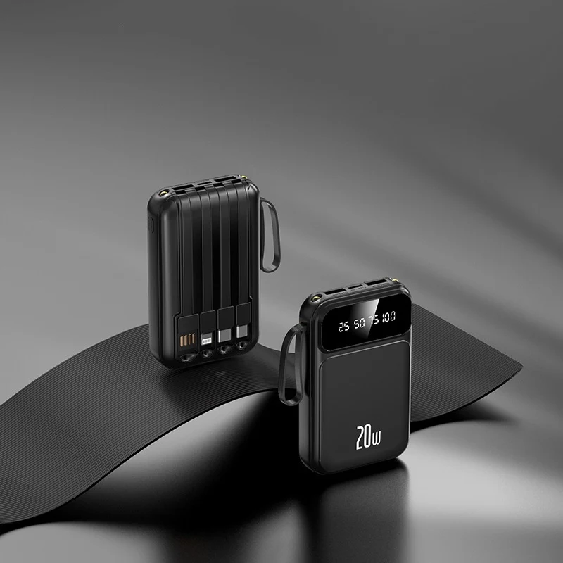 Tragbare Powerbank mit integriertem Schnellladen und LCD-Bildschirm Skanto