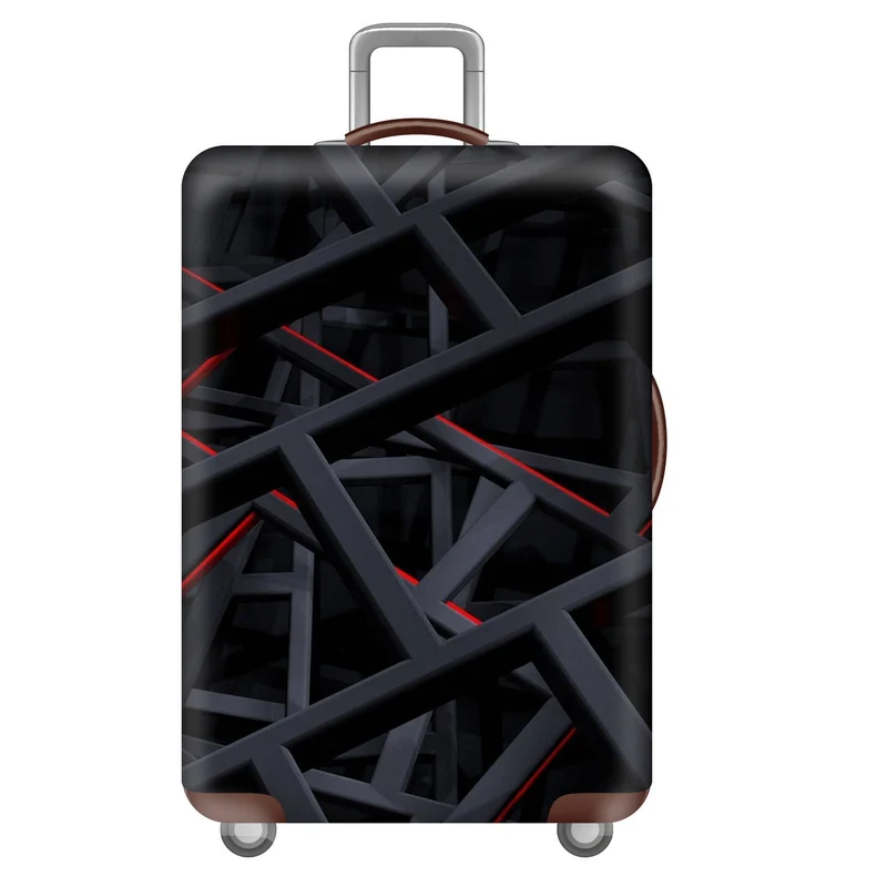 Unisexer nicht-elastischer Kofferbezug mit 3D-Wabenmuster, stoßdämpfende dehnbare Trolley-Hülle mit Reißverschluss Skanto