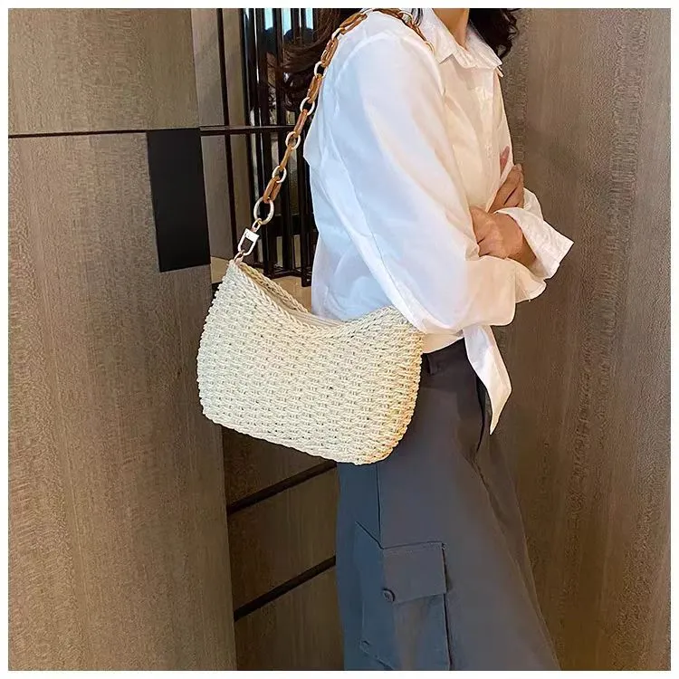 Trendige Makramee-Handtasche Skanto