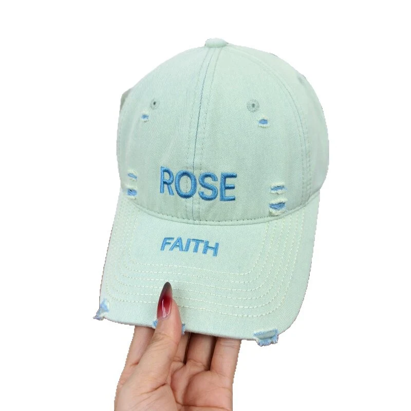 Damen verstellbare Cap im Used-Look mit Grafik Skanto