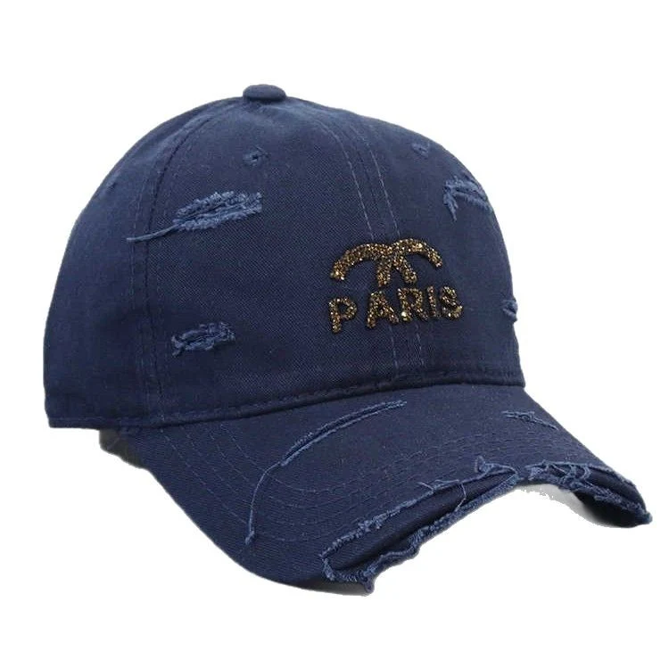 Damen Verstellbare Baseballkappe im Used-Look mit Grafik Skanto