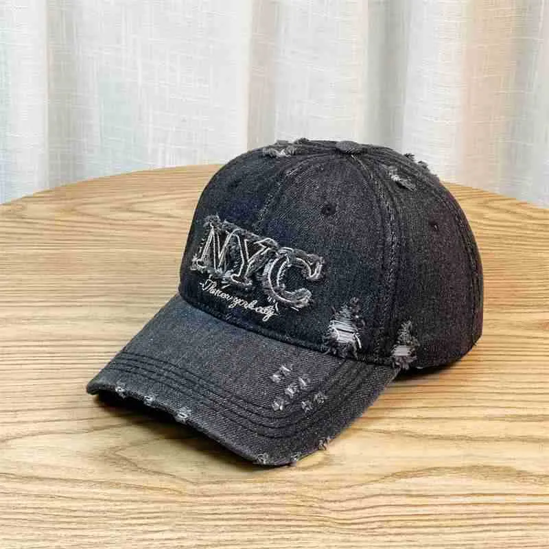 Damen modische Baseballkappe im Used-Look Skanto