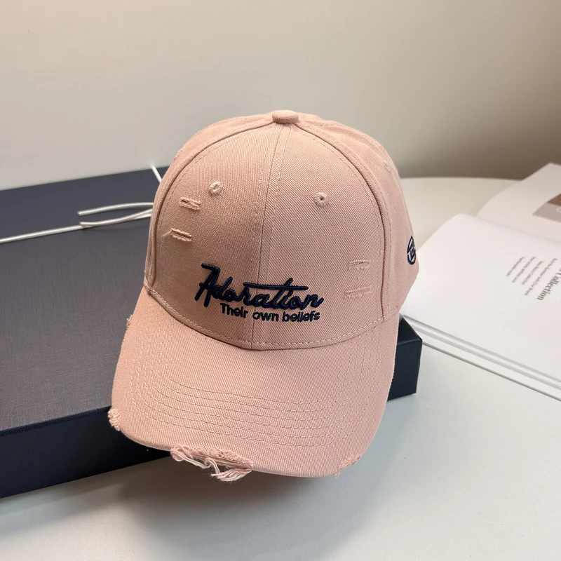 Damen bestickte Baseball Cap im Used-Look Skanto