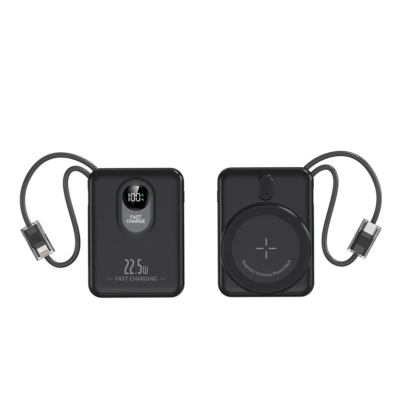 Magnetische kabellose Powerbank mit Schnellladefunktion und Digitalanzeige Skanto