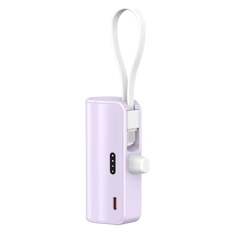 Tragbare Powerbank mit integriertem Ladekabel und kompaktem Design Skanto