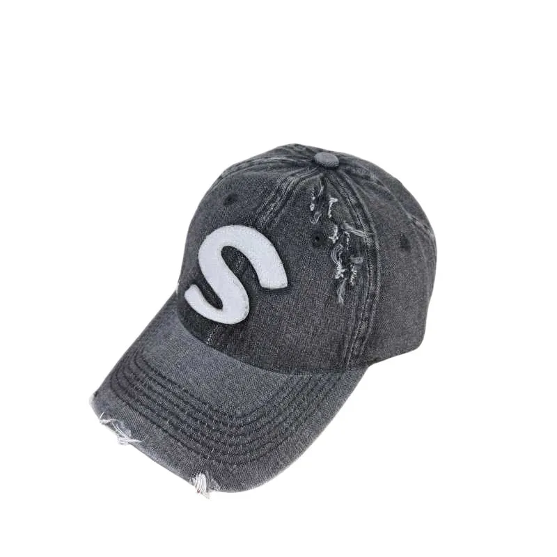 Herren Baseballkappe mit Used-Grafik Skanto