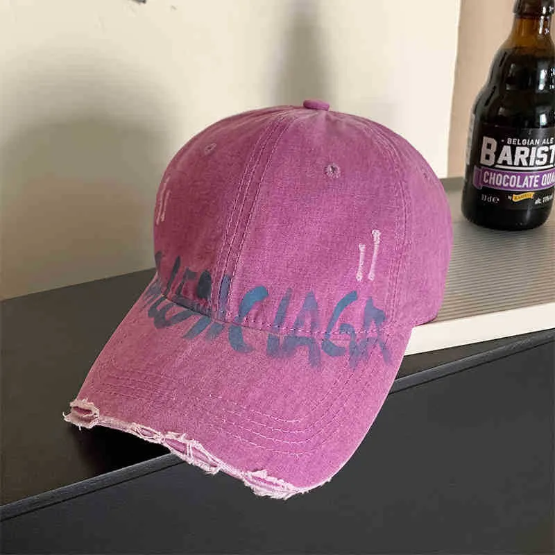 Unisex Used-Look Dad Cap mit Grafik Skanto