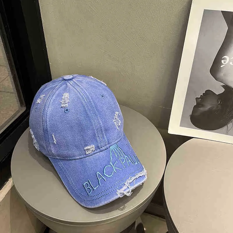 Damen Denim-Baseballcap im Used-Look Skanto 1784188369