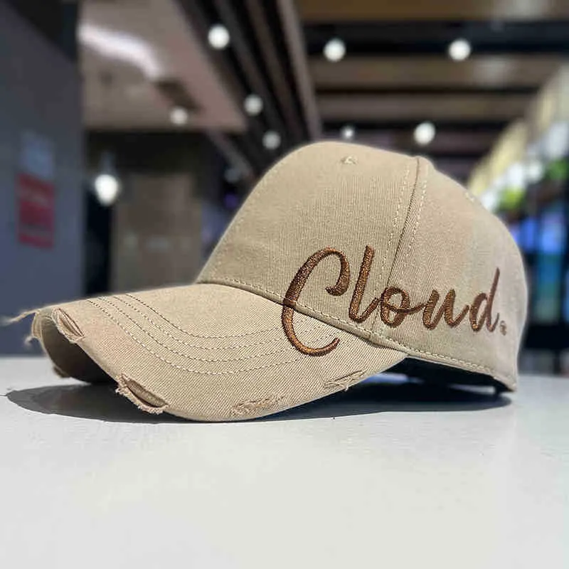 Damen lässige Baumwoll-Baseballcap im Used-Look Skanto