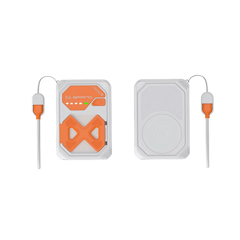 Tragbare Powerbank mit innovativer Schnellladung und kabelloser Option Skanto