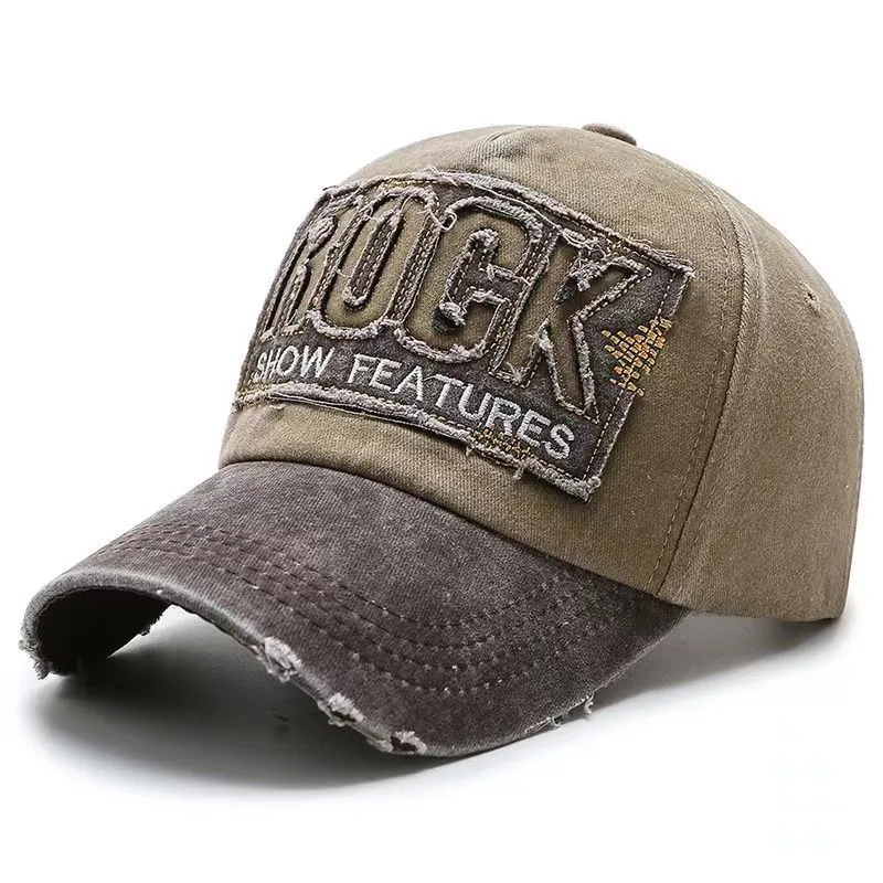 Herren Distressed Baseball Cap mit Grafik, verstellbar Skanto