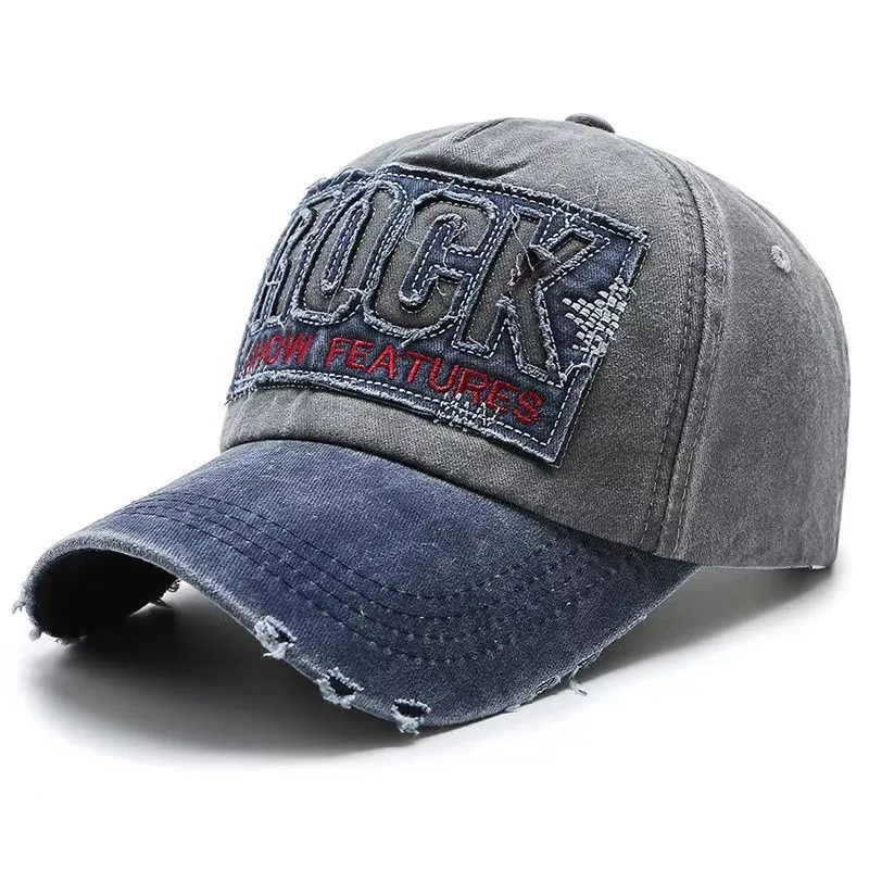 Herren Distressed Baseball Cap mit Grafik, verstellbar Skanto