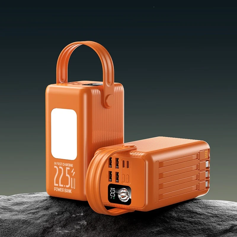 Tragbare Powerbank mit Schnellladefunktion und integriertem Tragegriff Skanto
