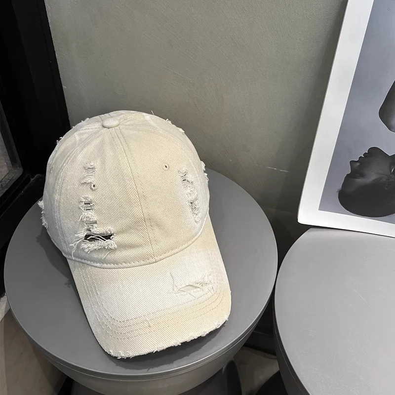 Herren Distressed Denim Cap Skanto 1784188541
