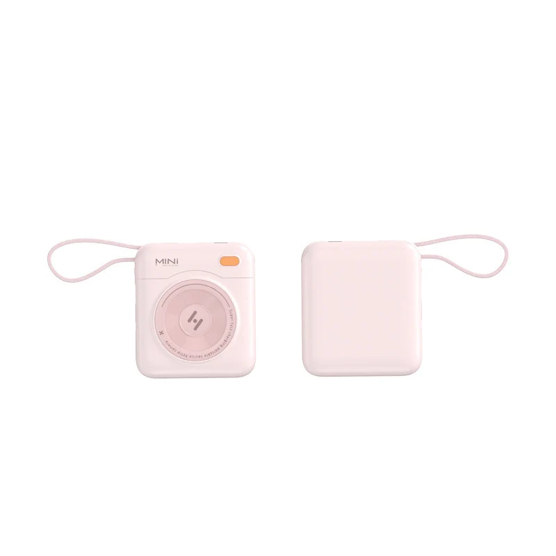 Kompakte Powerbank mit integriertem Kabel und LED-Display Skanto