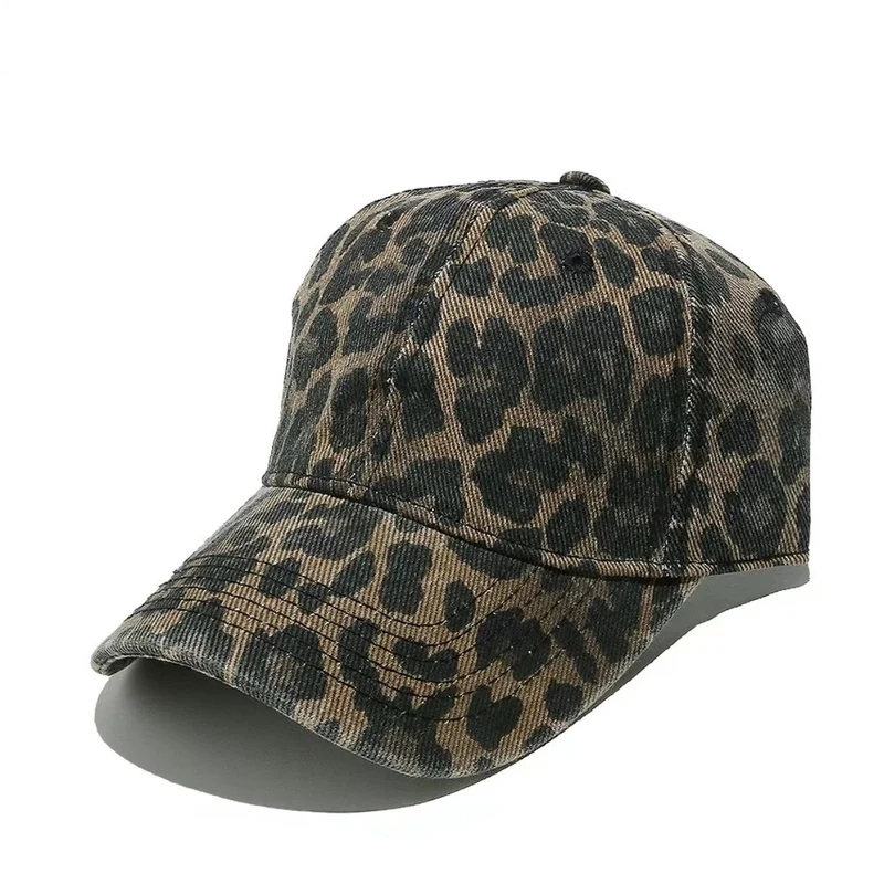 Damen stylische Baseballkappe mit Animal-Print Skanto