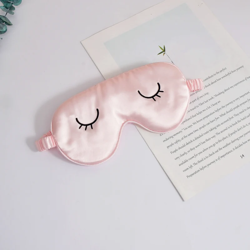 Unisex seidige Augenmaske mit ergonomischer Kontur und verstellbarem Riemen Skanto