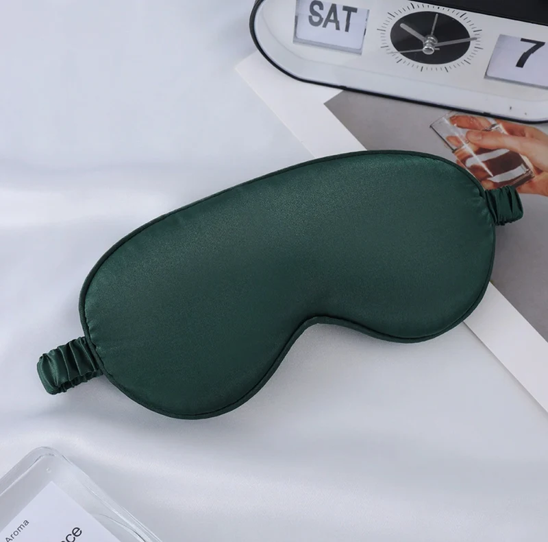 Unisex Nan Seiden-Schlafmaske mit ergonomischer Polsterung und verstellbarem Gummiband Skanto