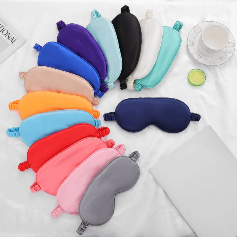 Unisex Nan Seiden-Schlafmaske mit ergonomischer Polsterung und verstellbarem Gummiband Skanto