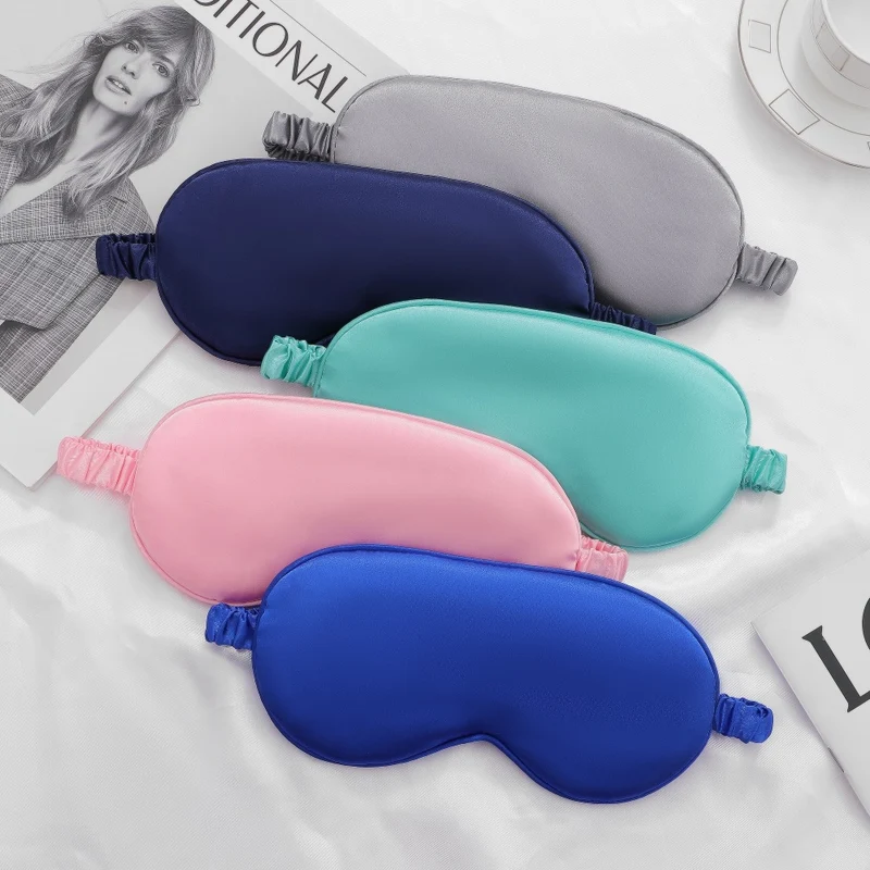 Unisex Nan Seiden-Schlafmaske mit ergonomischer Polsterung und verstellbarem Gummiband Skanto