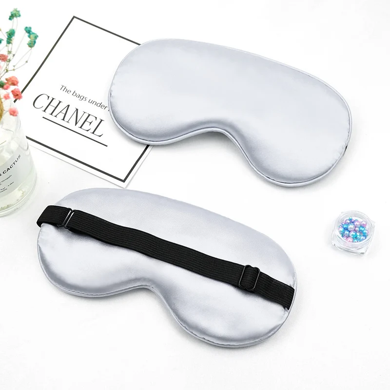 Unisex luxuriöse Seiden-Schlafmaske mit konturiertem Augenausschnitt und verstellbarem Gummiband Skanto
