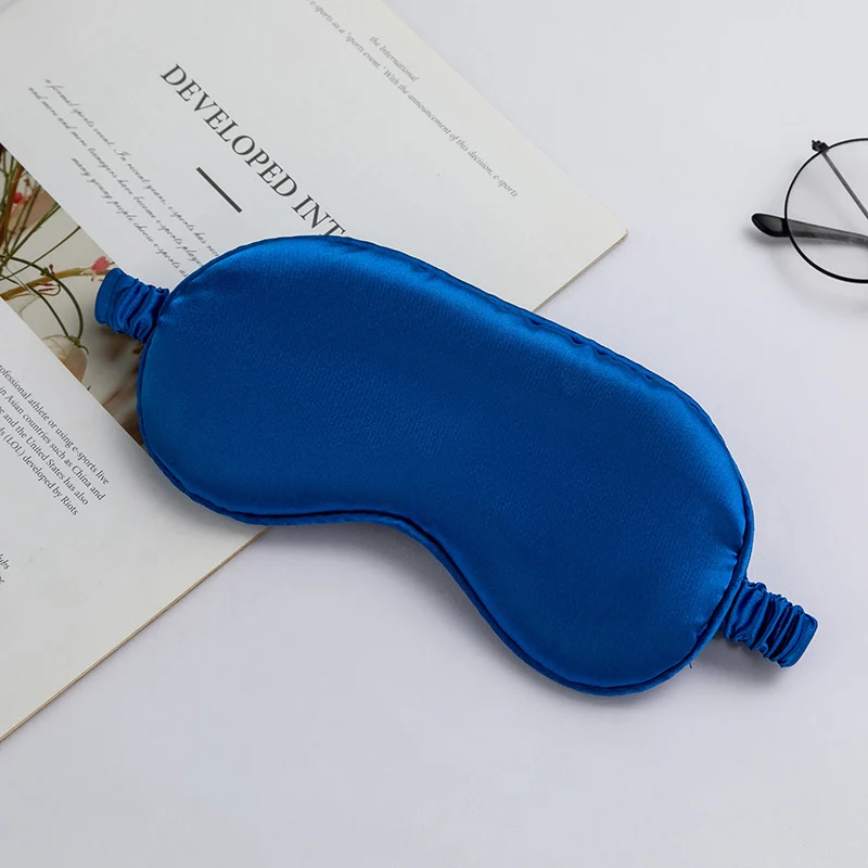 Unisex luxuriöse Satin-Augenmaske mit verstellbarem Gummiband und weicher Polsterung Skanto