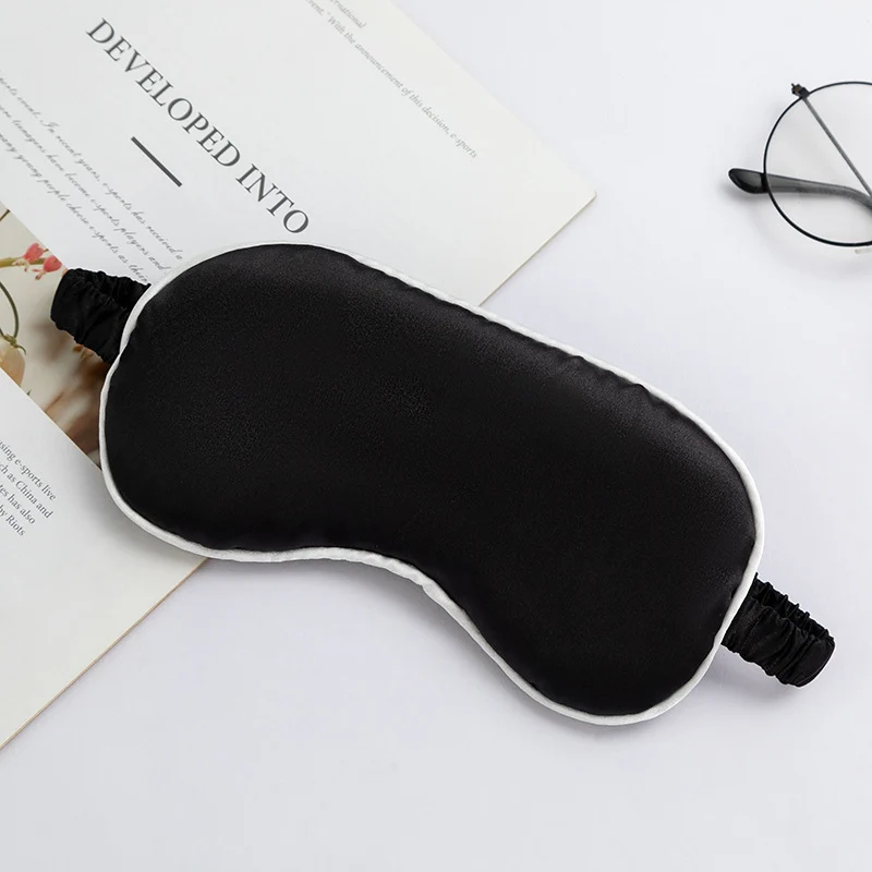 Unisex luxuriöse Satin-Augenmaske mit verstellbarem Gummiband und weicher Polsterung Skanto