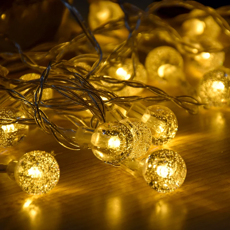 Lichterkette mit warmweißen LED-Leuchten Skanto
