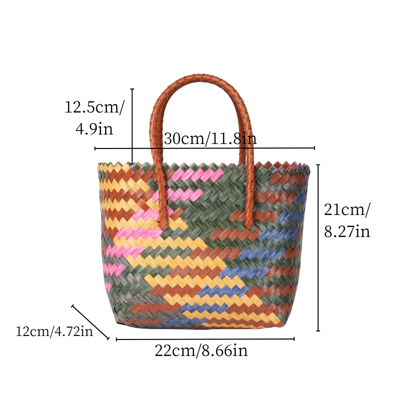 Handtasche aus gewebtem Material Skanto
