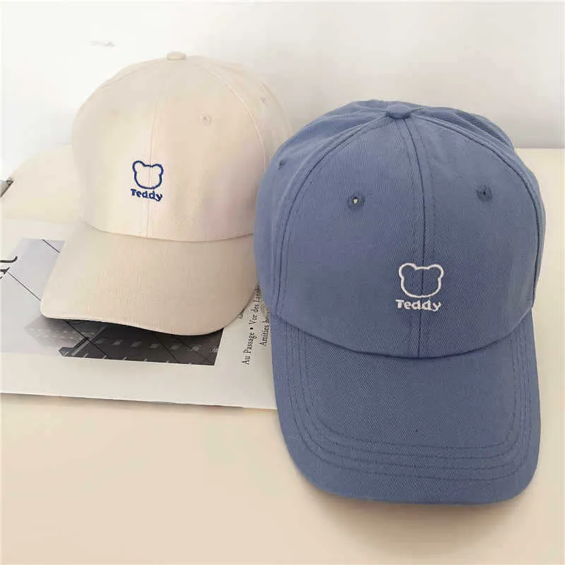 Verspielte Baseballkappe mit Teddybär-Stickerei für Damen Skanto