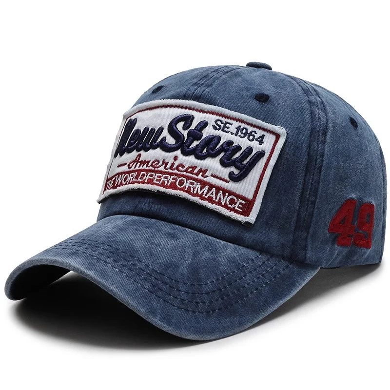 Lässige Herren-Cap im Vintage-Stil mit Stickerei Skanto