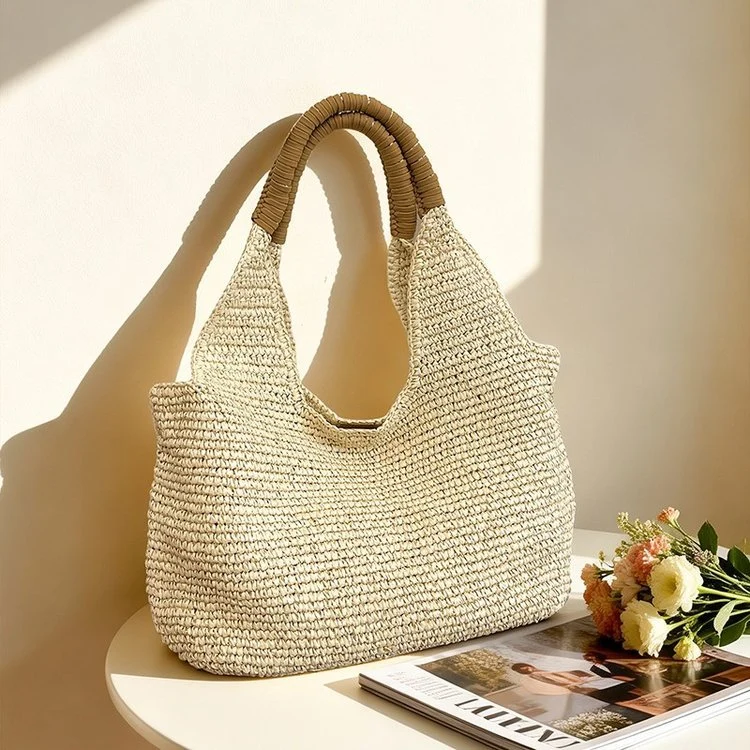 Handgewebte Einkaufs- und Strandtasche Skanto