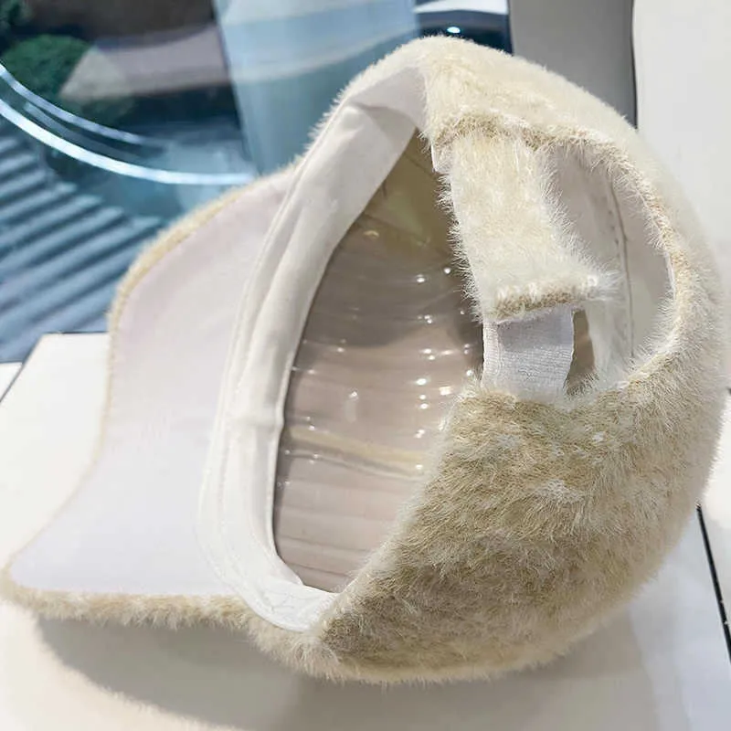 Luxuriöse Baseballkappe aus Fleece mit Verzierungen für Damen Skanto