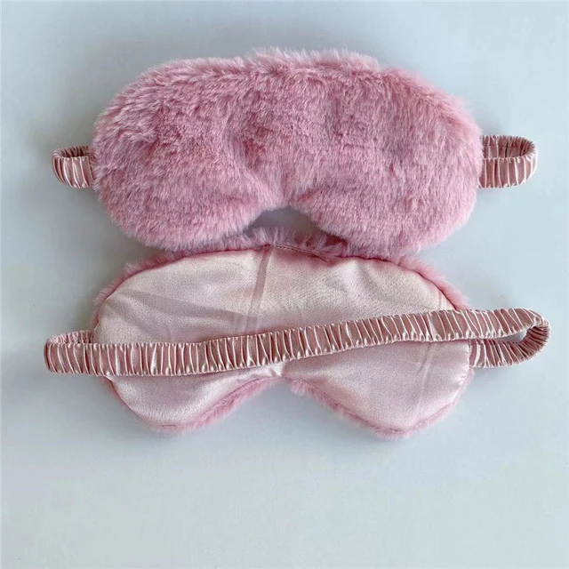 Weiche Plüsch-Schlafmaske für Damen mit ergonomischer Polsterung und elastischem Komfortband Skanto
