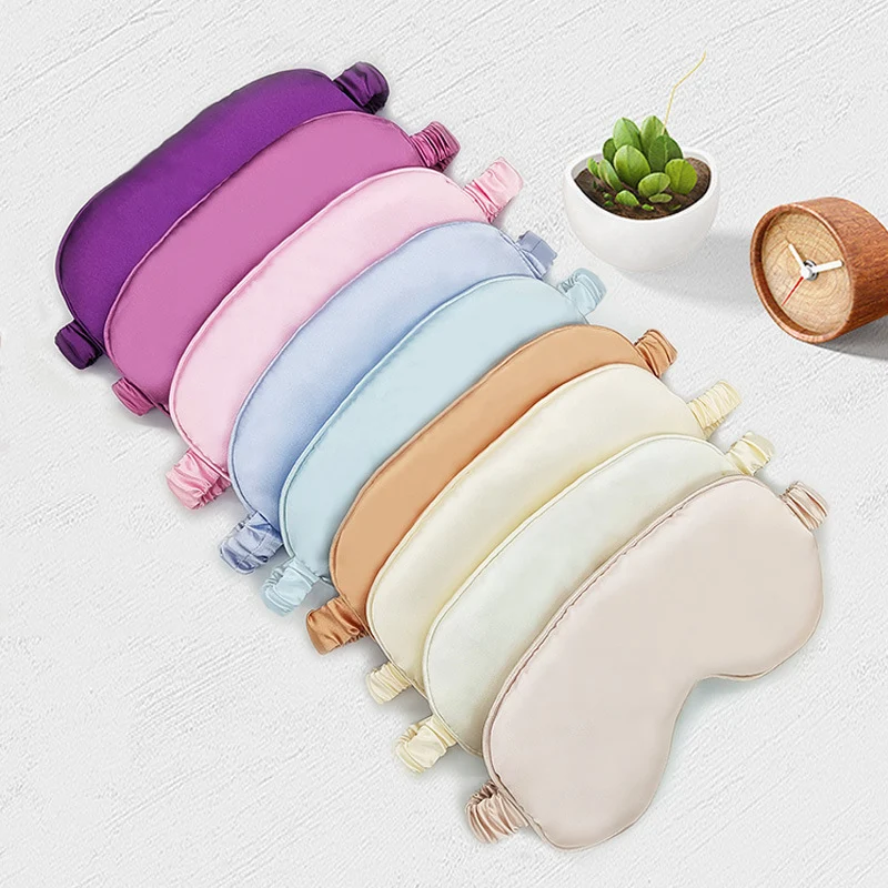 Seidenähnliche Schlafmaske für Damen mit extra Polsterung und elastischer Satinkordel Skanto