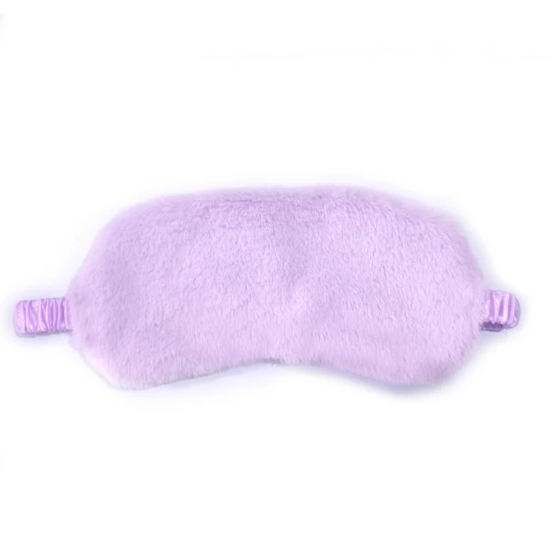 Nan flauschige ergonomische Augenmaske für Damen mit verstellbarem Satinband und weichem Kunstfellbezug Skanto