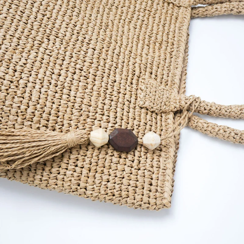 Makramee Tasche mit Quasten-Details Skanto