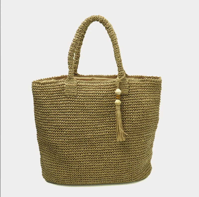 Makramee Tasche mit Quasten-Details Skanto