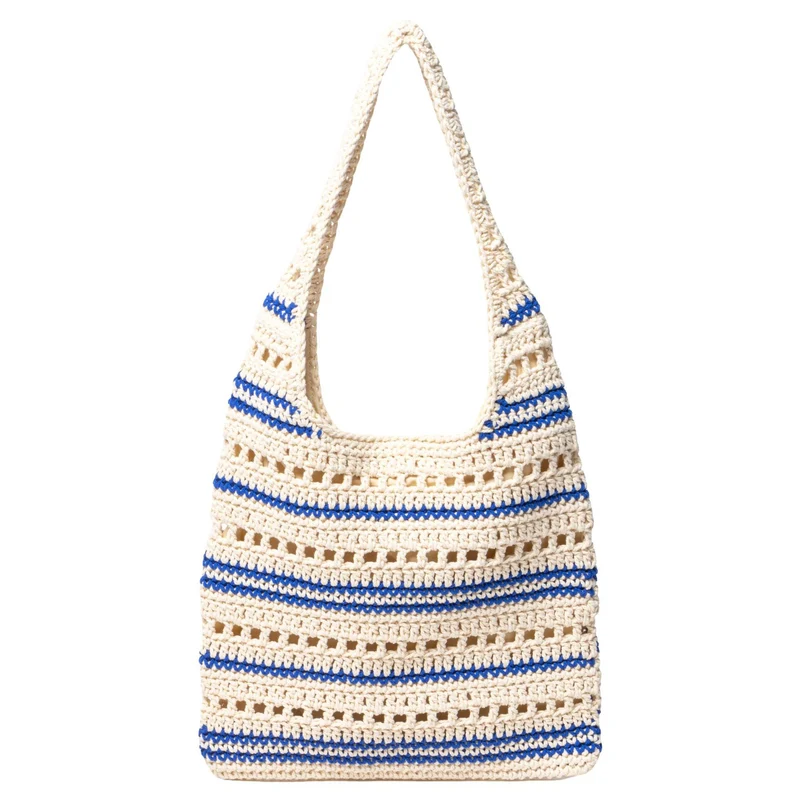 Makramee Strandtasche mit modernen strukturierten Details Skanto