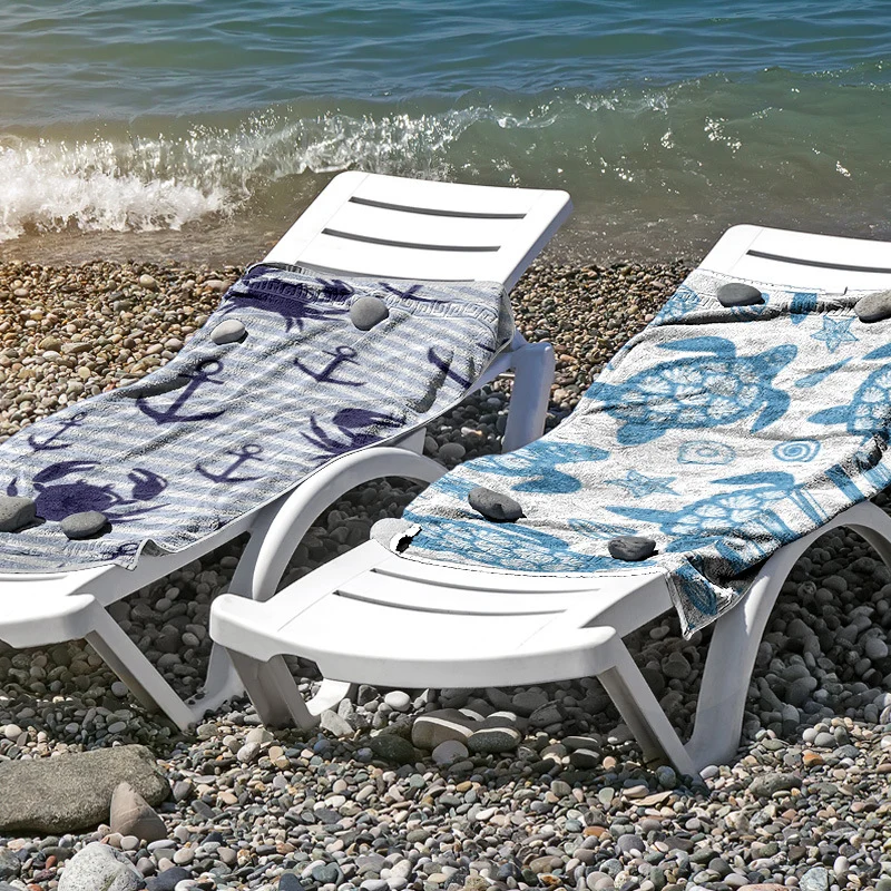 Strandtuch aus hautfreundlicher Mikrofaser mit kreativem Mustermix Skanto